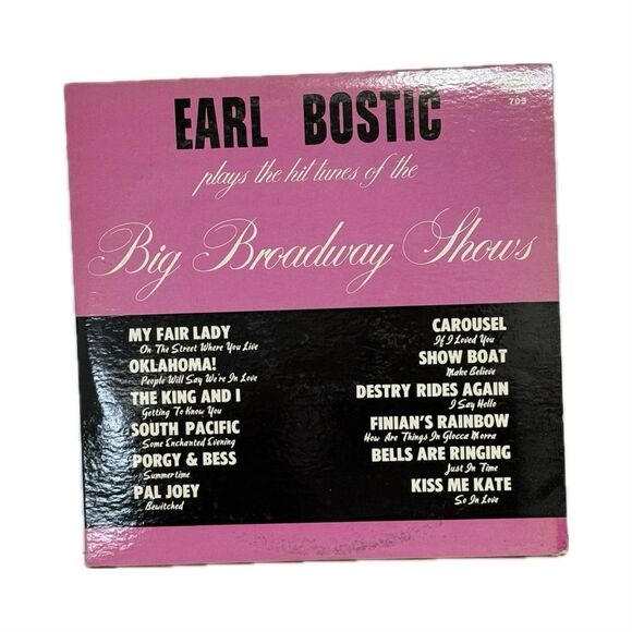 Earl Bostic Vinyl Record - Pink and Black - Picture 1 of 2